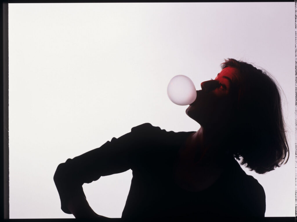 The main character of the movie Valentine (Irène Jacob).