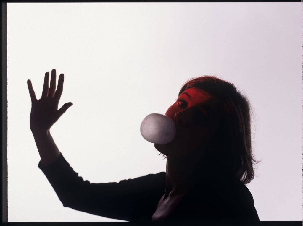 The main character of the movie Valentine (Irène Jacob).