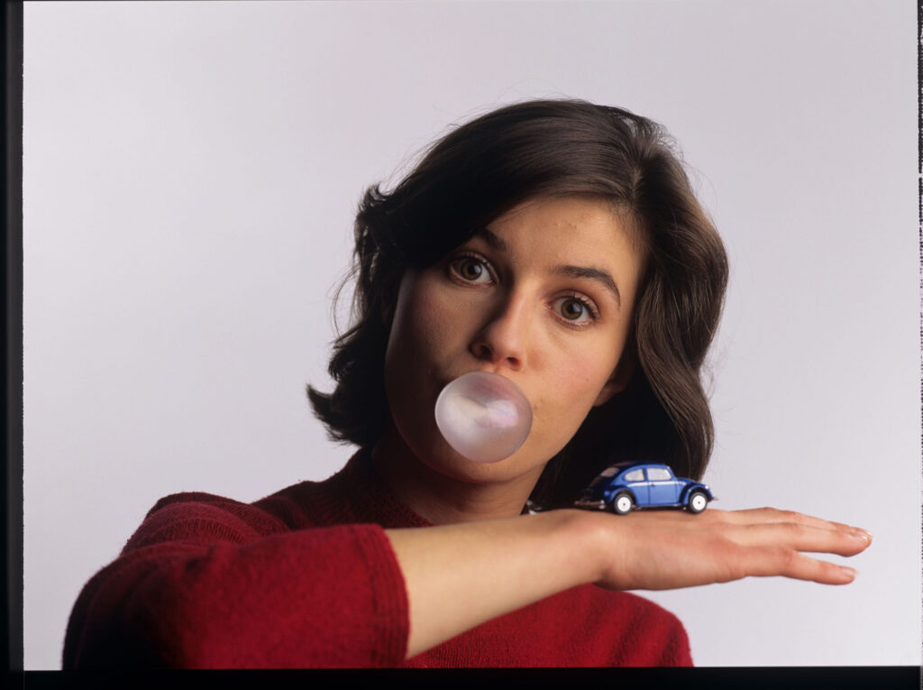 The main character of the movie Valentine (Irène Jacob).