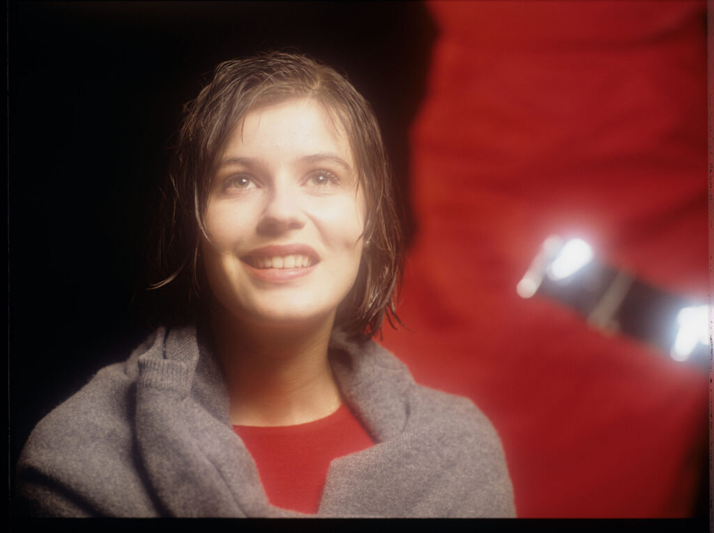 The main character of the movie Valentine (Irène Jacob).