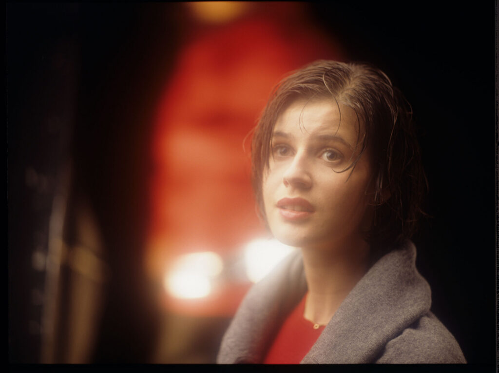 The main character of the movie Valentine (Irène Jacob).