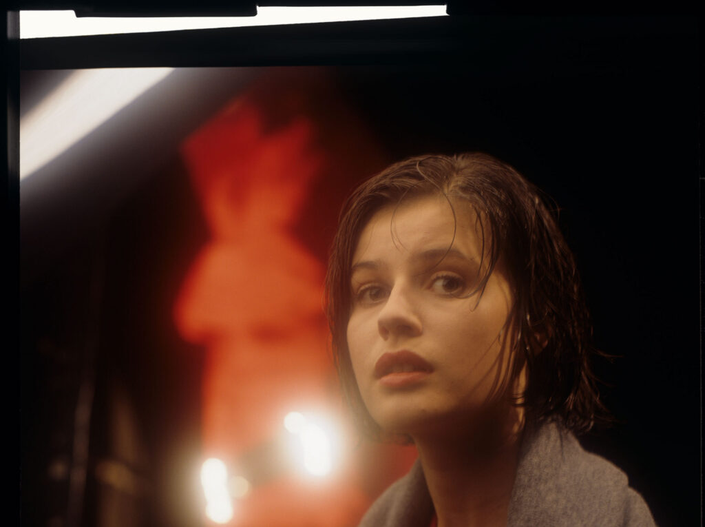 The main character of the movie Valentine (Irène Jacob).