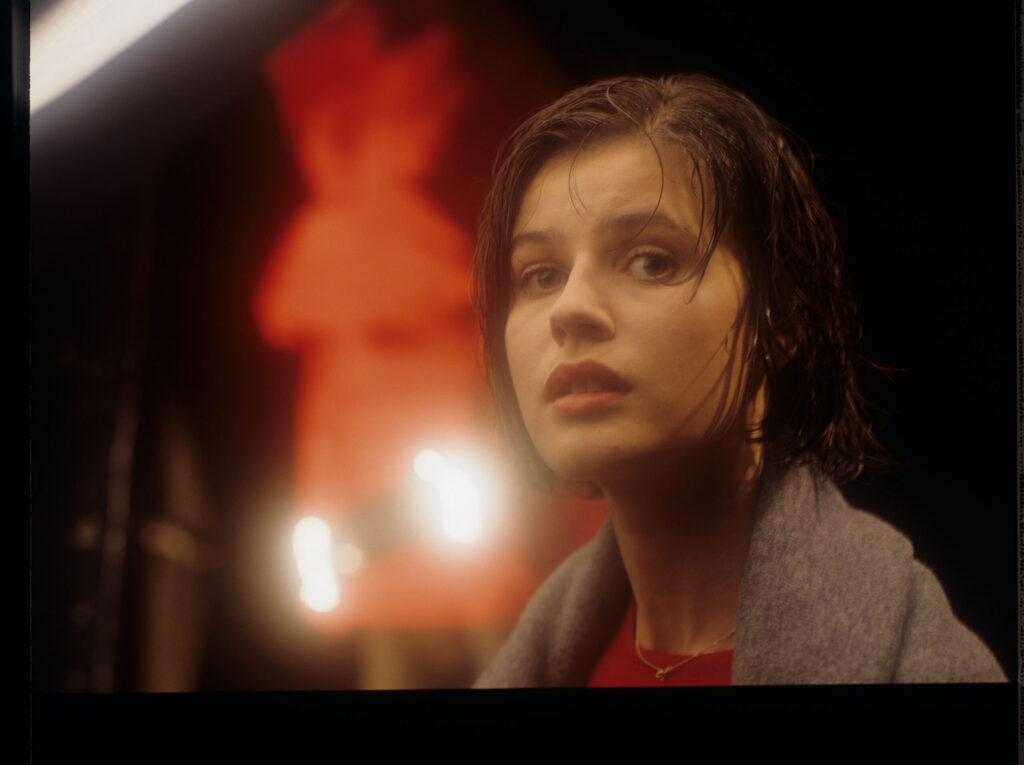The main character of the movie Valentine (Irène Jacob).