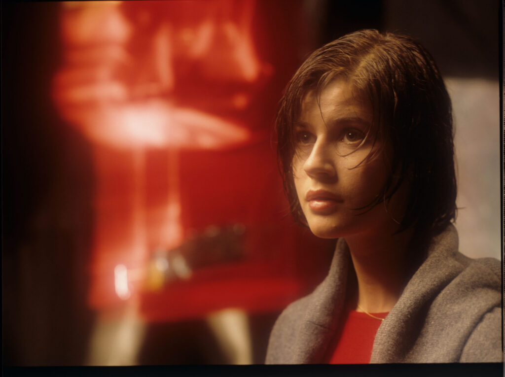 The main character of the movie Valentine (Irène Jacob).