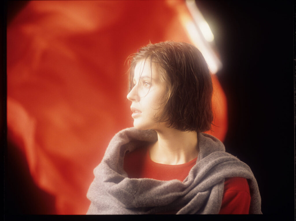 The main character of the movie Valentine (Irène Jacob).