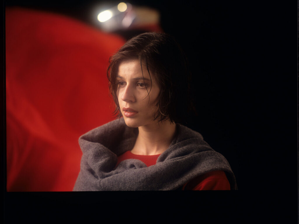 The main character of the movie Valentine (Irène Jacob).
