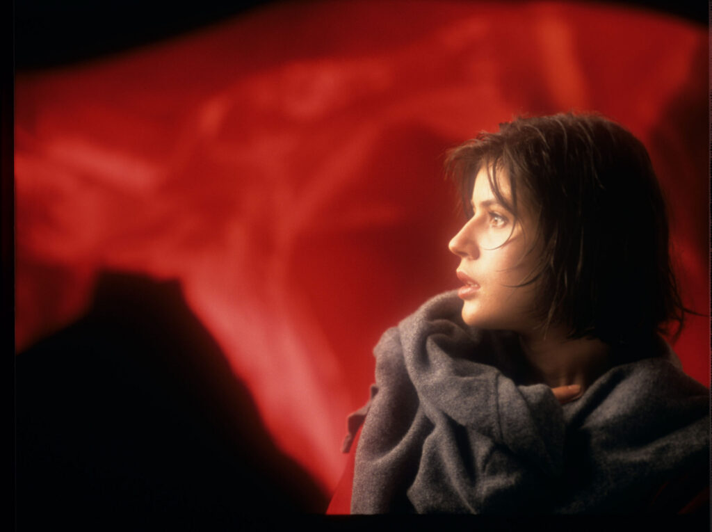 The main character of the movie Valentine (Irène Jacob).