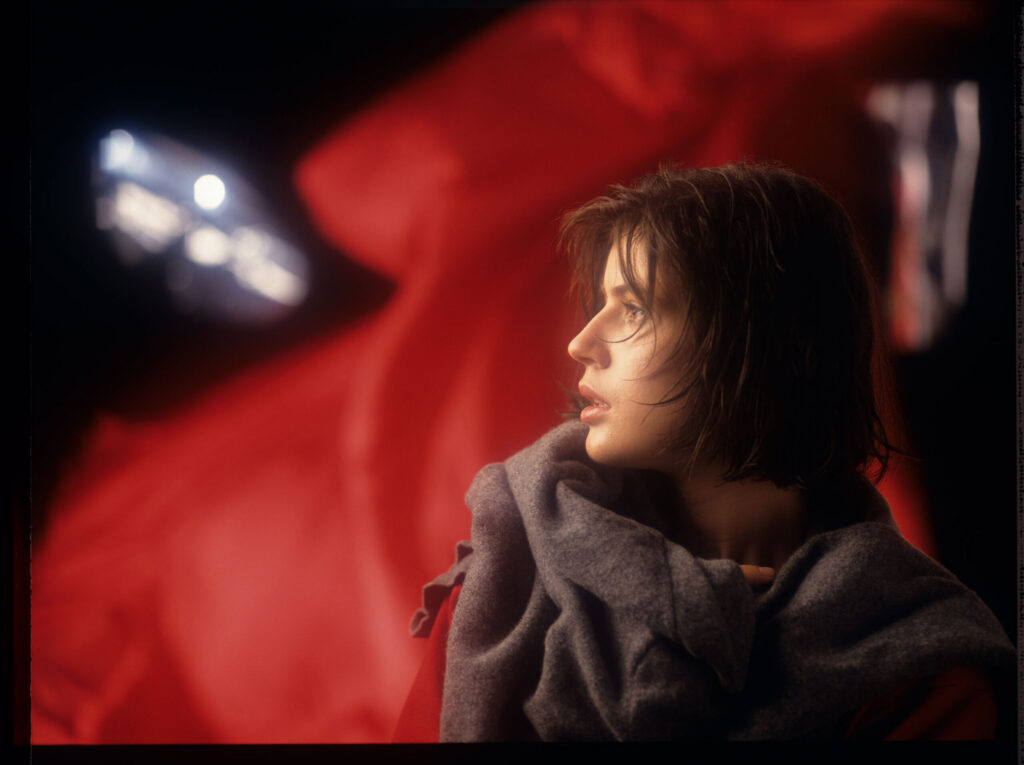 The main character of the movie Valentine (Irène Jacob).