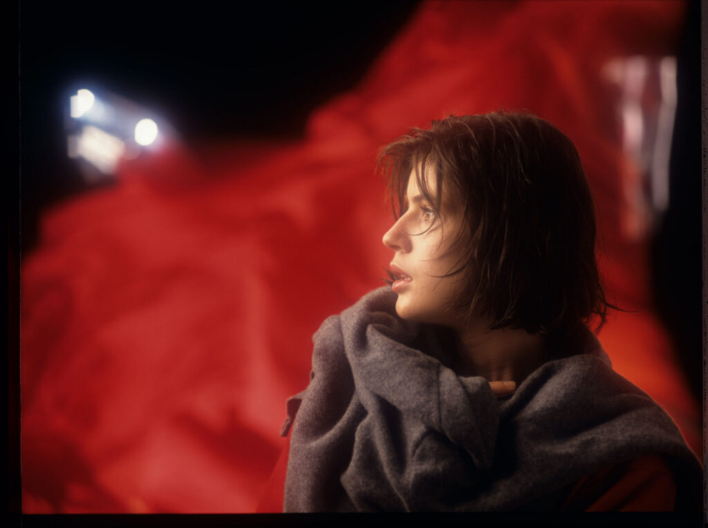 The main character of the movie Valentine (Irène Jacob).