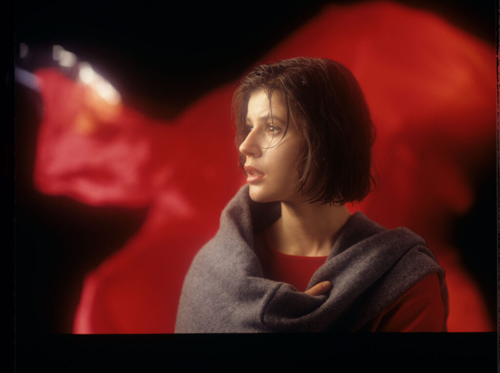 The main character of the movie Valentine (Irène Jacob).