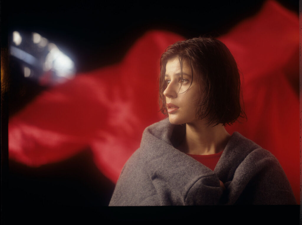 The main character of the movie Valentine (Irène Jacob).