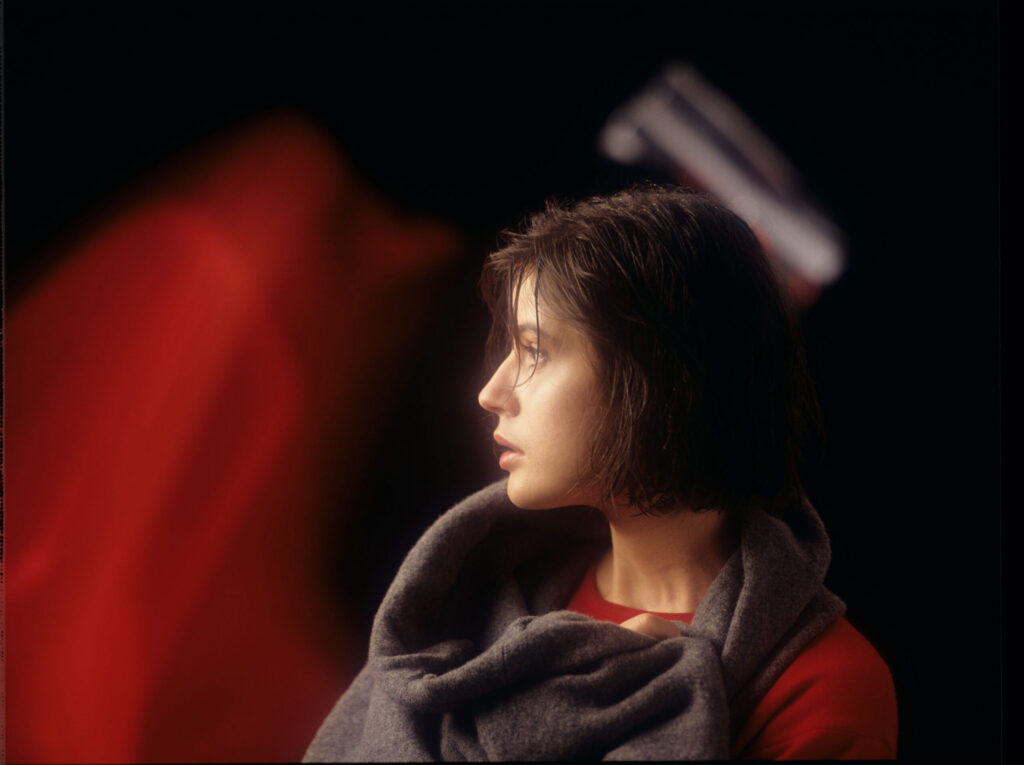 The main character of the movie Valentine (Irène Jacob).