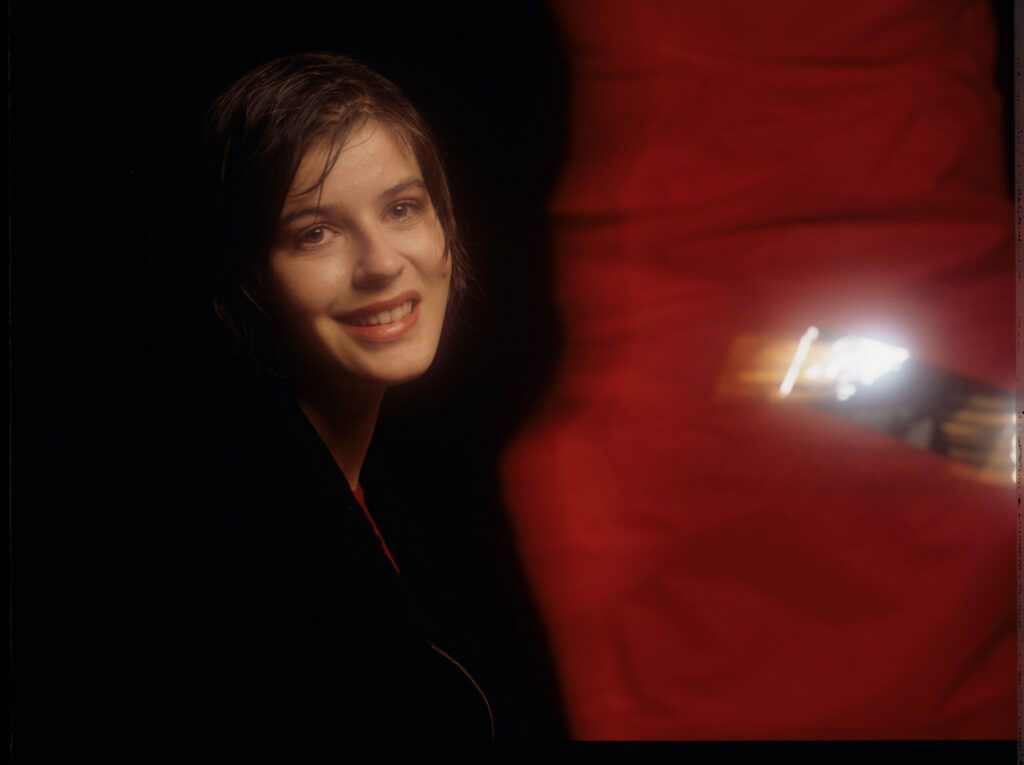 The main character of the movie Valentine (Irène Jacob).