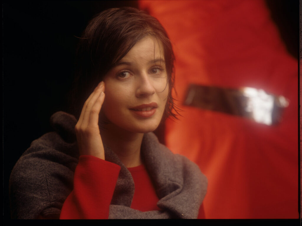 The main character of the movie Valentine (Irène Jacob).