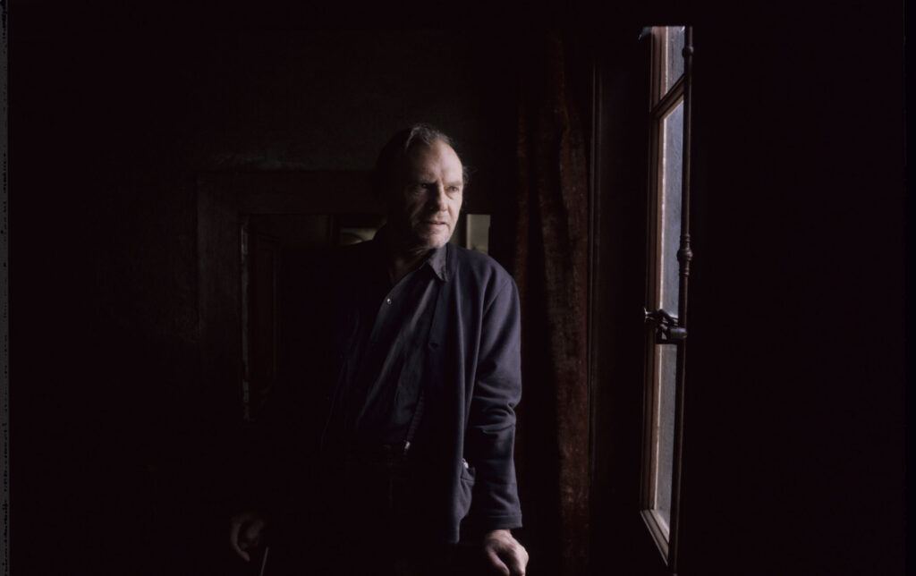 Retired judge Joseph Kern (Jean-Louis Trintignant) in his apartment.