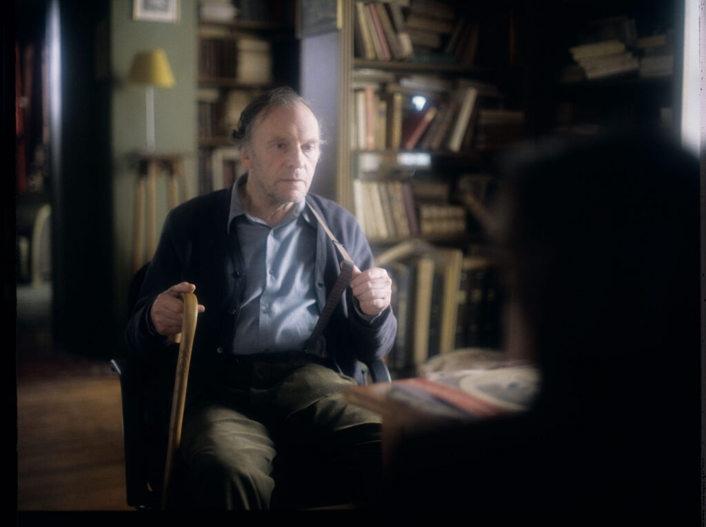 Retired judge Joseph Kern (Jean-Louis Trintignant) in his apartment.