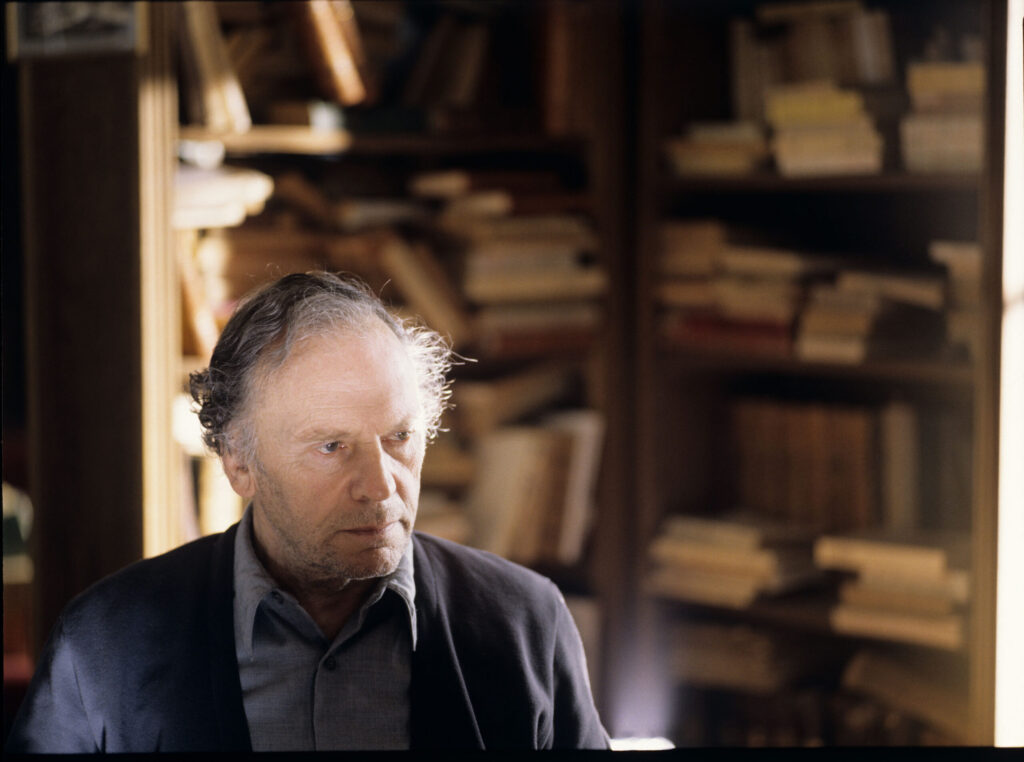 Retired judge Joseph Kern (Jean-Louis Trintignant) in his apartment.