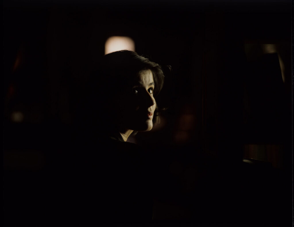 The main character of the movie Valentine (Irène Jacob).
