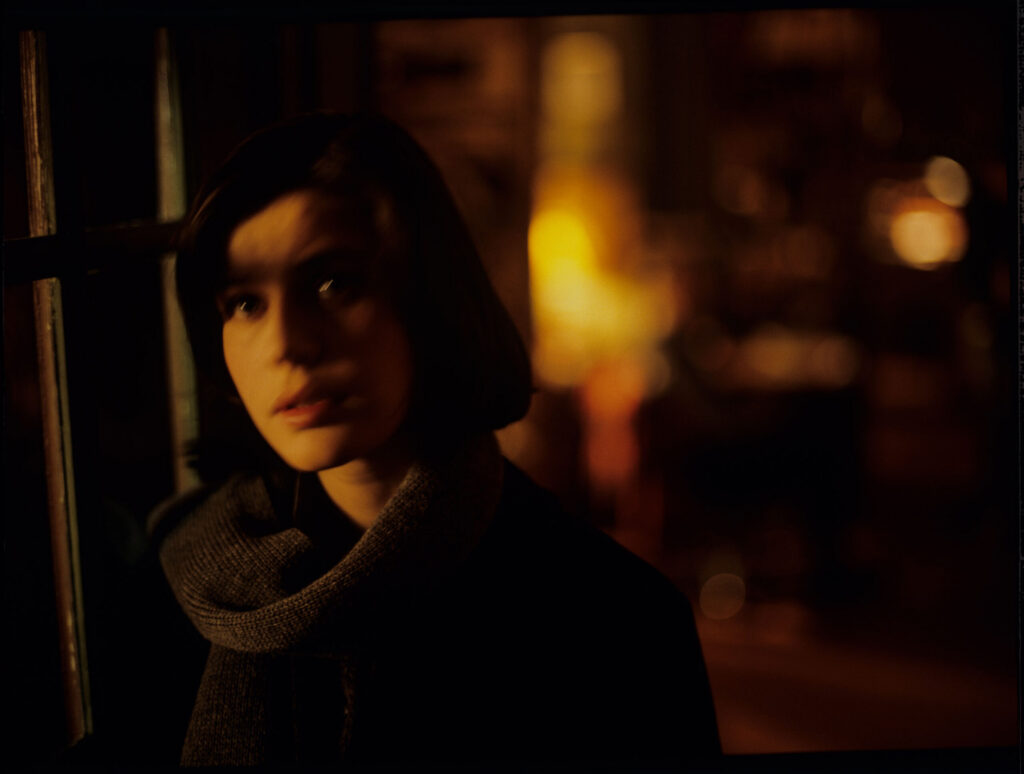 The main character of the movie Valentine (Irène Jacob).