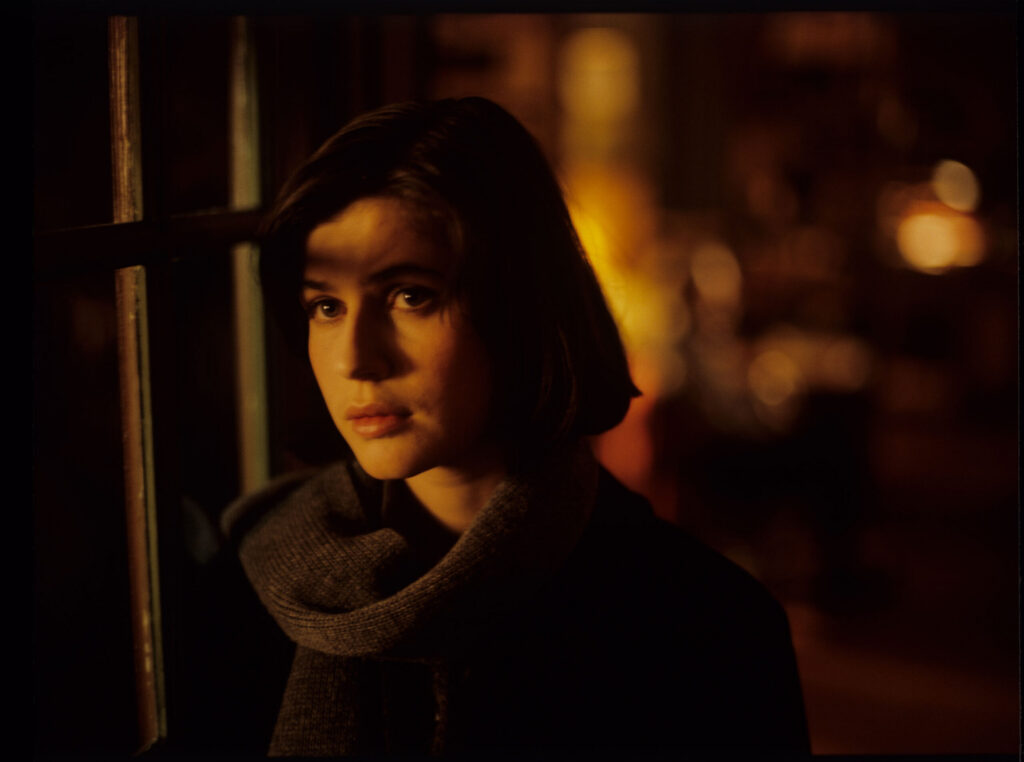 The main character of the movie Valentine (Irène Jacob).