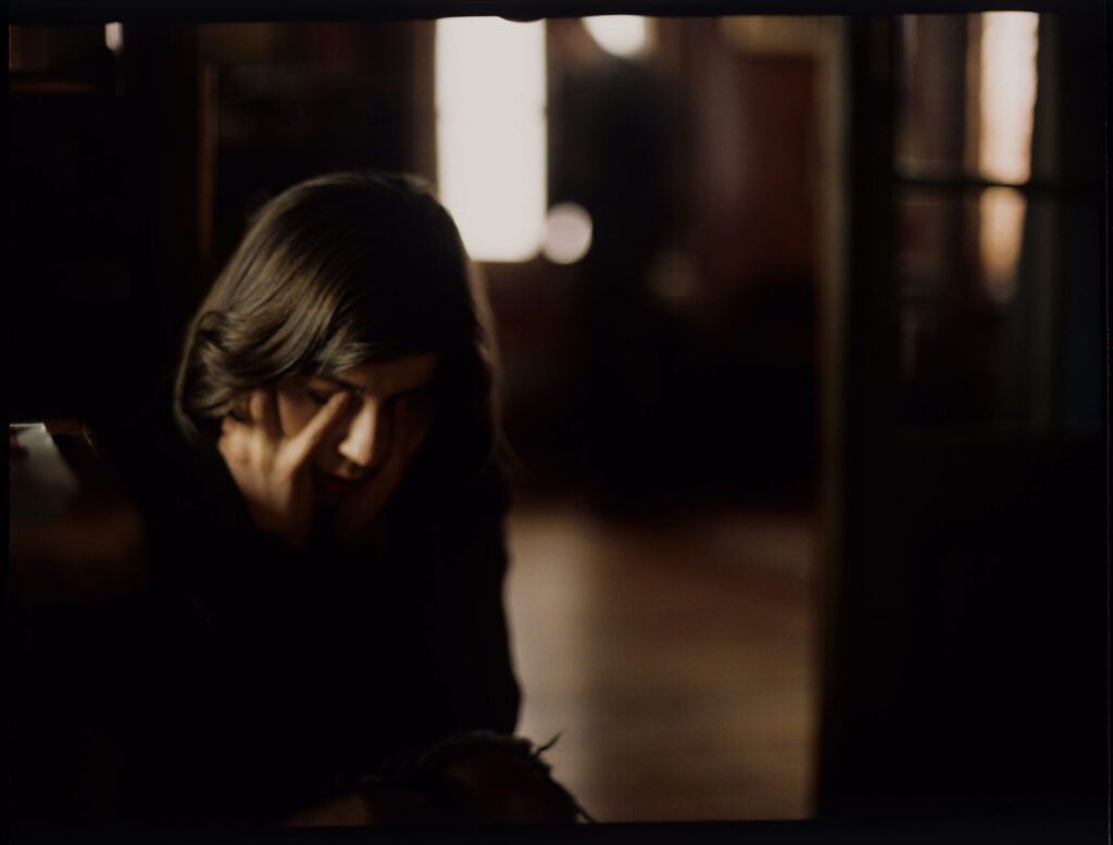 The main character of the movie Valentine (Irène Jacob).