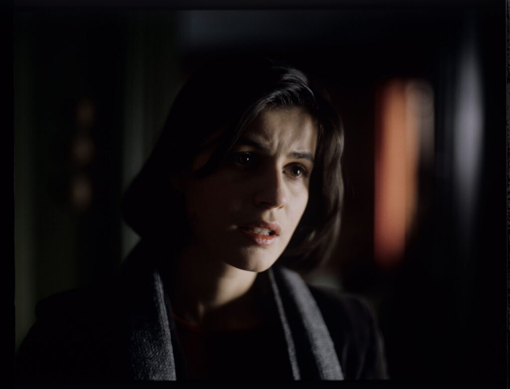 The main character of the movie Valentine (Irène Jacob).