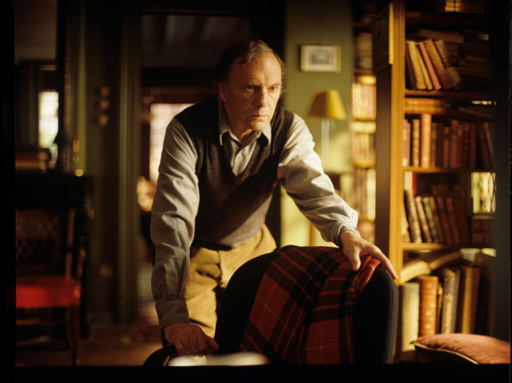 Retired judge Joseph Kern (Jean-Louis Trintignant) in his apartment.