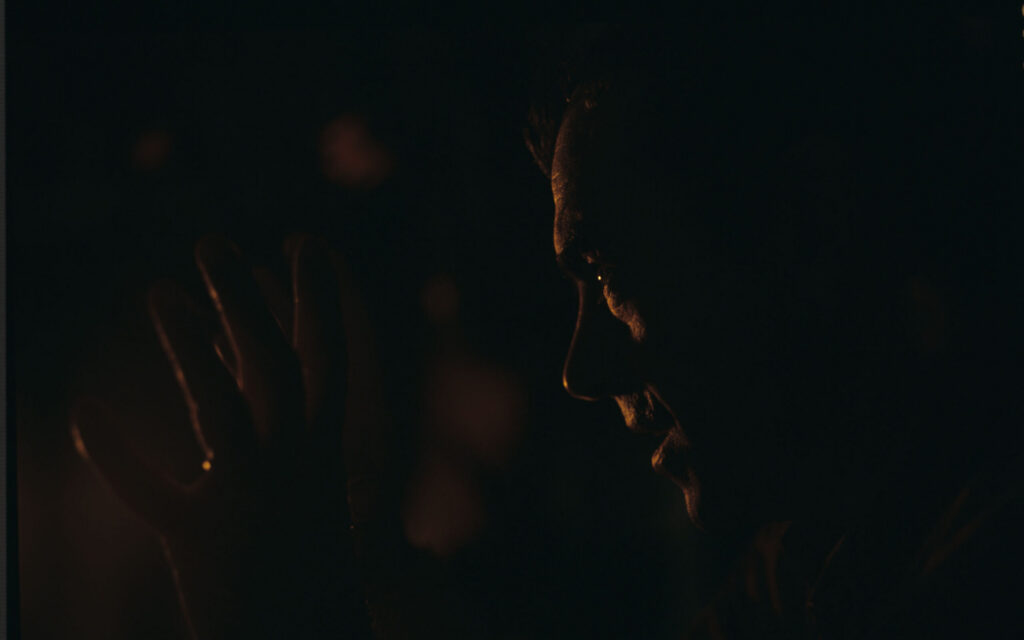 Sławomir Idziak - cinematographer on a film set.