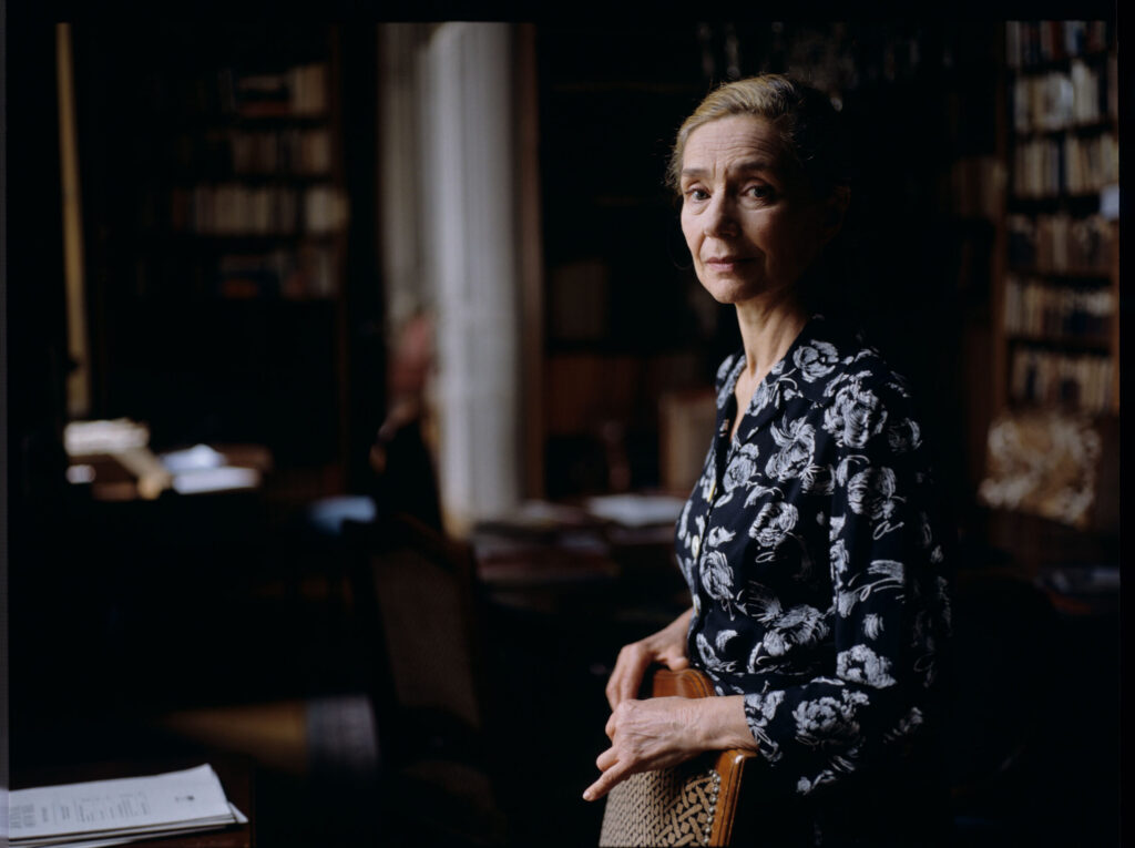Julie’s mother (Emmanuelle Riva) in a nursing home.