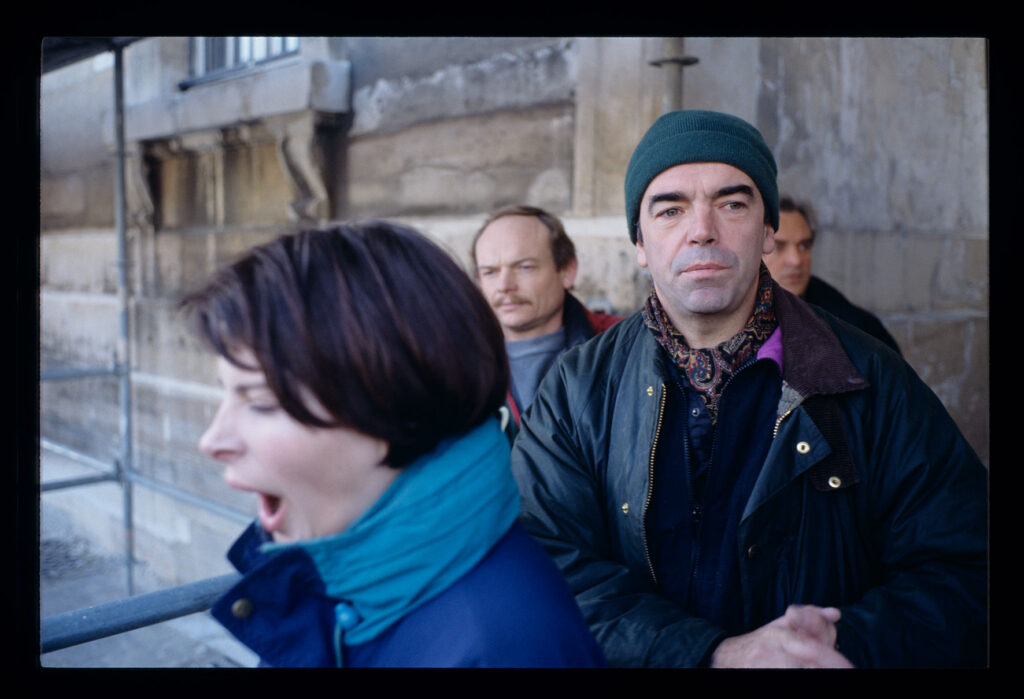 Juliette Binoche (aktorka), Sławomir Idziak (operator), Henryk Jedynak (współpraca operatorska) na planie filmowym.