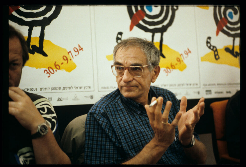 Krzysztof Kieślowski (director) as a guest of the 5th Jerusalem Film Festival in 1994.