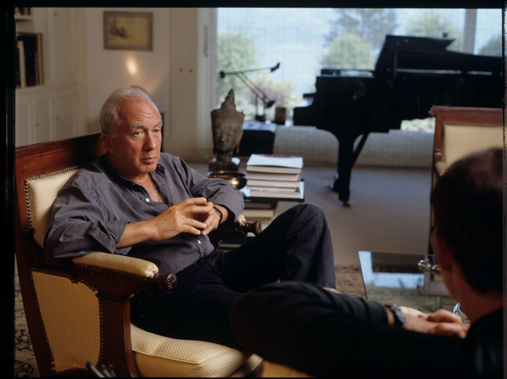 Wspólna fotografia kompozytora Patrice'a de Courcy (Hugues Quester) z Alexisem Weissenbergiem - muzykiem pianistą.