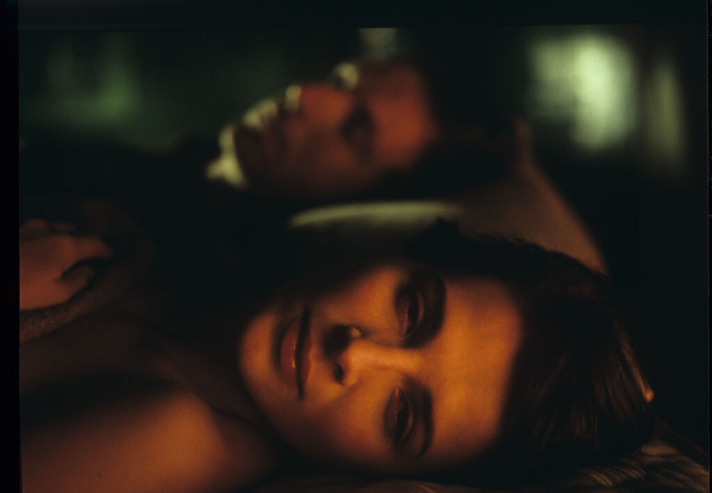Julie (Juliette Binoche) and Olivier (Benoît Régent) in the film’s final intimate scene.