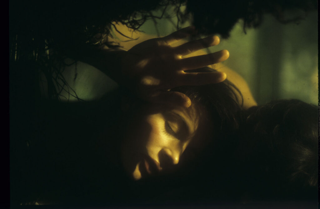 Julie (Juliette Binoche) and Olivier (Benoît Régent) in the film’s final intimate scene.
