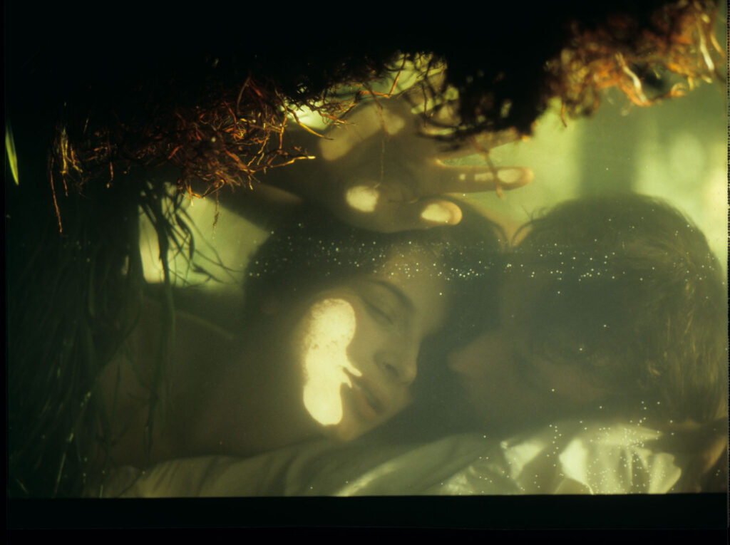 Julie (Juliette Binoche) and Olivier (Benoît Régent) in the film’s final intimate scene.