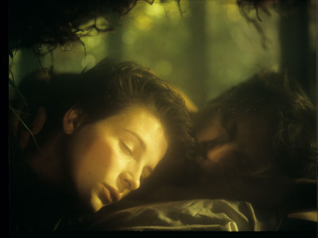Julie (Juliette Binoche) and Olivier (Benoît Régent) in the film’s final intimate scene.