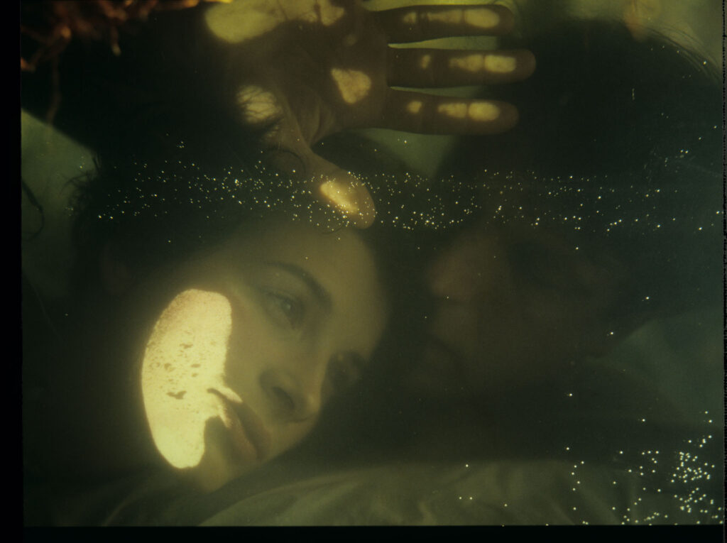 Julie (Juliette Binoche) and Olivier (Benoît Régent) in the film’s final intimate scene.