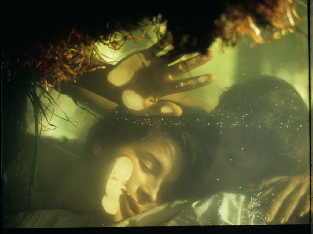 Julie (Juliette Binoche) and Olivier (Benoît Régent) in the film’s final intimate scene.
