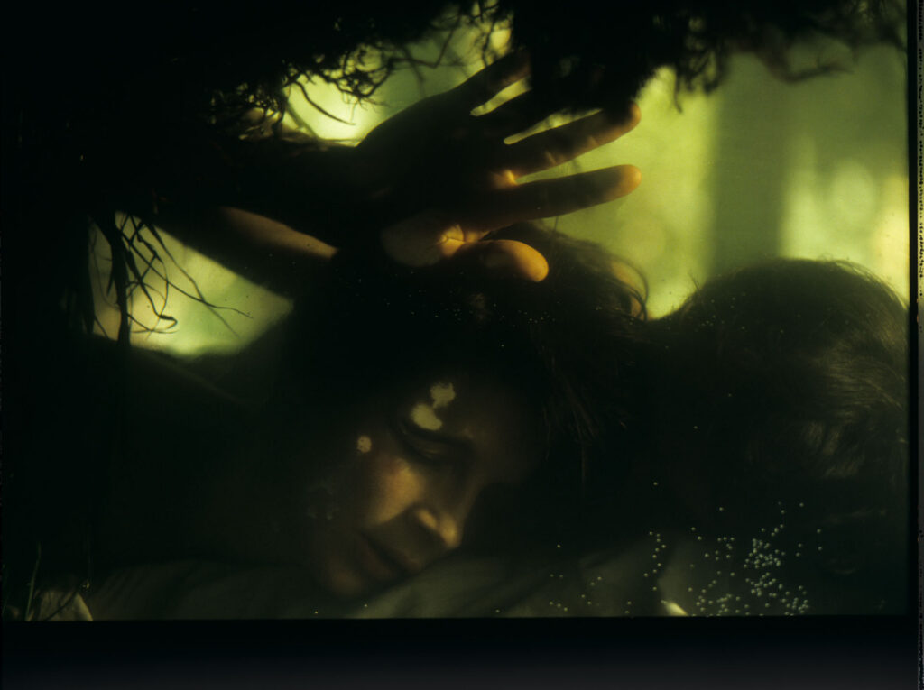 Julie (Juliette Binoche) and Olivier (Benoît Régent) in the film’s final intimate scene.