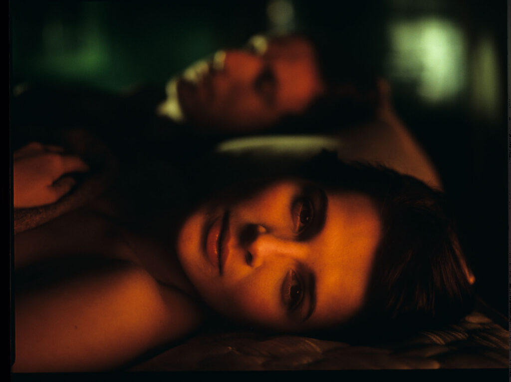 Julie (Juliette Binoche) and Olivier (Benoît Régent) in the film’s final intimate scene.