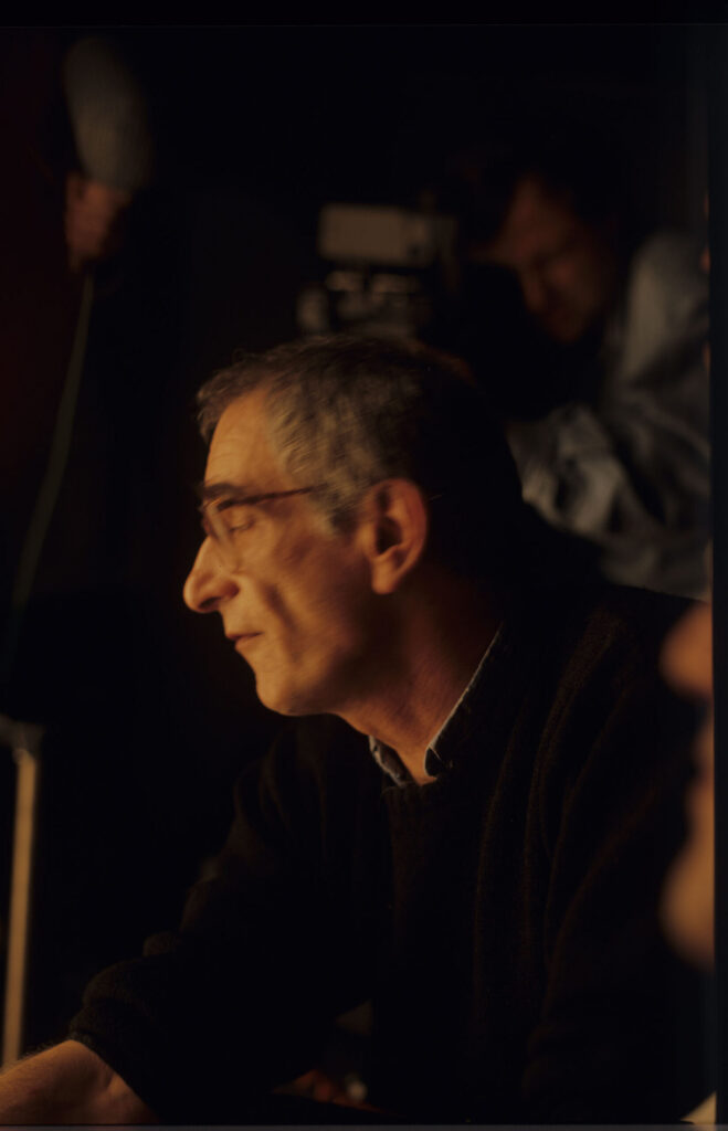 Krzysztof Kieślowski (director) on the set.