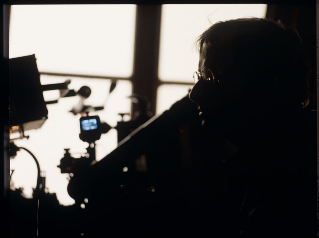 Piotr Sobociński (cinematographer) while working on the set.