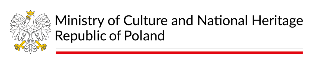 Ministry of Culture and National Heritage of Poland logo with national emblem.