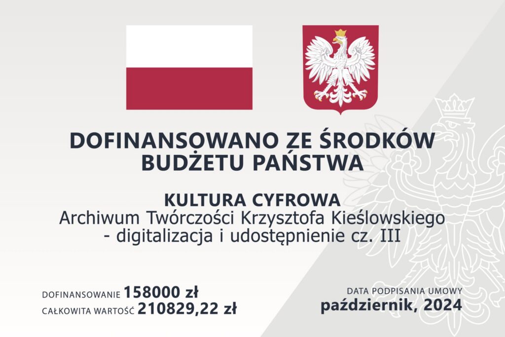 Tablica informacyjna - Dofinansowano ze środków budżetu państwa.